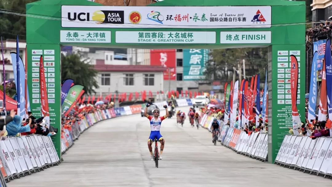 赛领赞助喜德盛洲际车队-2018环福州国际公路自行车赛皇后赛段（米哈伊洛单飞夺冠）